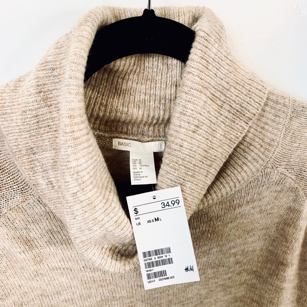 NWT H&M cowl necked sweater